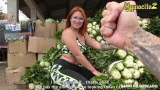 CARNE DEL MERCADO - #Jesica Dulce - Crazy Hot Colombiana Dybt Fik Sparket Af En Porno-Producent