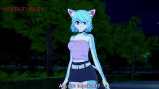 Harige Hentai - Wolf x Kitty Harde Sex